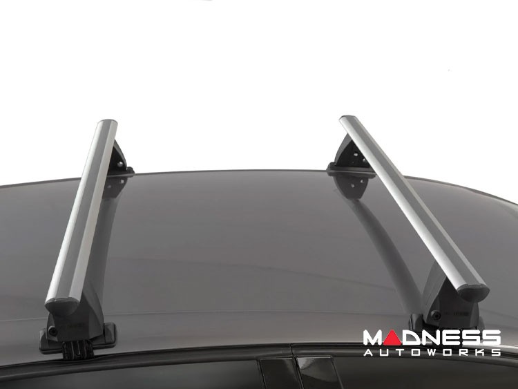 FIAT 500 Roof Rack Cross Bars - Smooth Roof - Silver - OMAC